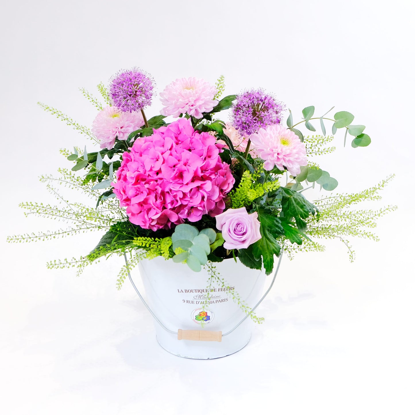 Cubo de flores